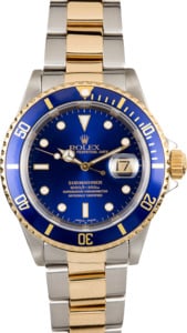 Rolex Submariner Two Tone 16613 Leather