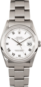 TT Pre-Owned Men's Rolex Datejust Stainless Steel Watch 16200 T