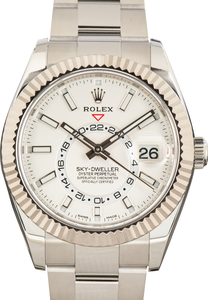 Used Men's Rolex Sky-Dweller 326934 White Index Dial