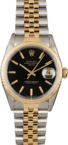 PreOwned Rolex Date 15223 Black Dial