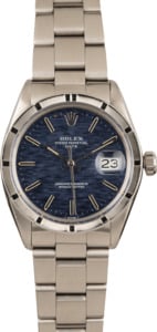 Pre-Owned Rolex Date 1501 Blue Textured Dial