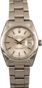 Used Rolex Datejust Stainless Steel 16000 Silver Dial