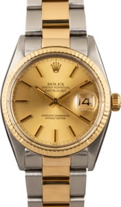 Rolex Two-Tone Datejust 16013 Oyster