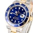 Rolex Steel and Gold Submariner 16613 Blue Dial