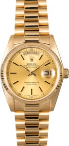 Rolex 18038 President Certified Pre-Owned