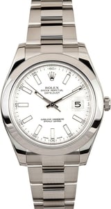 TT Rolex Datejust II 116300 White Dial