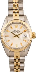 Ladies Rolex Datejust 6917 Stainless Steel & Yellow Gold