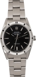 Rolex Air-King 14010 Black Dial Steel Oyster