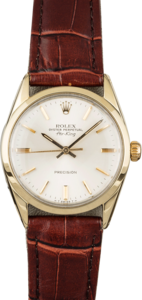 Certified Rolex Air-King 5520 Silver Dial