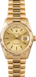 PreOwned Rolex Day-Date 18038 18K Yellow Gold