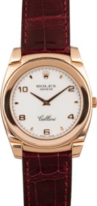 Pre-Owned Rolex 18k Rose Gold Cellini Cestello 5330