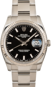 Rolex Date 115234 Black Dial
