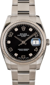 Rolex Date 115234 Diamond Dial