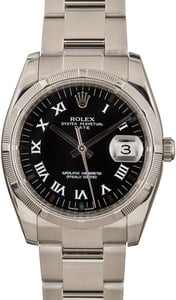 Rolex Date 115234 Black Dial