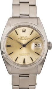 Vintage Rolex Date 1500 Silver Dial
