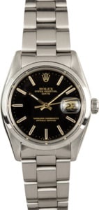 Rolex Date 1500 Black Dial 100% Authentic