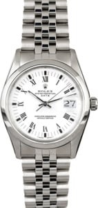 Men's Rolex Date 15000 White Dial