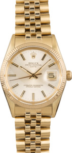 Pre-Owned Rolex Date 15037 Silver Index Dial