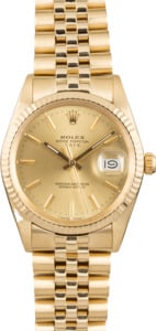 Used Rolex Date 15037 Champagne Dial