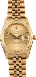 PreOwned Rolex Date 15037 Champagne Dial