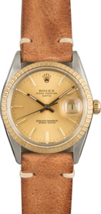 Used Rolex Date 15053 Champagne Dial