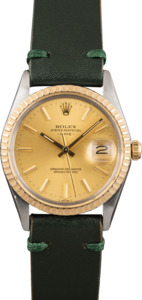 Pre Owned Rolex Date 15053 Leather Strap