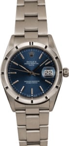 Pre Owned Rolex Date 15210 Blue Index Dial T
