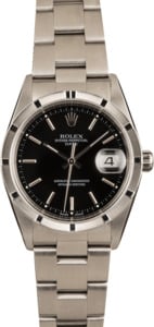 Pre-Owned Rolex Date 15210 Black Dial