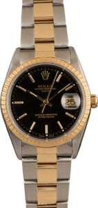 Pre-Owned Rolex Date 15223 Black Dial Watch T