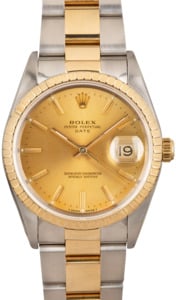 Rolex Oyster Perpetual Date 15223 Champagne Dial
