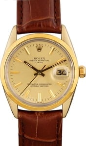 Vintage Rolex Date 1550 Champagne Dial