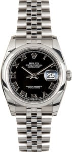 Rolex Datejust 116200 Black Dial Jubilee