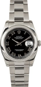 Rolex Datejust 116200 Black Roman