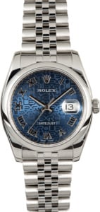 Rolex Datejust 116200 Blue Jubilee 100% Authentic