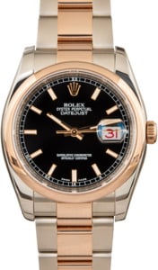 Rolex Datejust 116201 Rose Gold Oyster