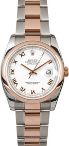 Rolex Datejust 116201 Two-Tone Rose Gold
