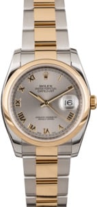 Pre Owned Rolex Datejust 116203 Slate Roman Dial