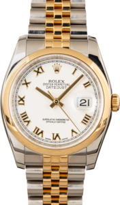 Rolex Datejust 116203 White Roman Dial
