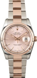 Rolex Datejust 116231 Two Tone Everose Oyster Bracelet