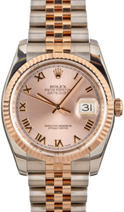Rolex Datejust 116231 Pink Roman Dial