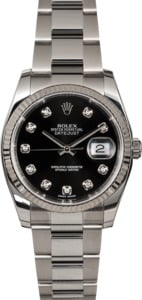 Men's Rolex Datejust 116234BKDO Black Dial