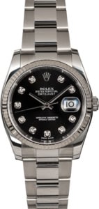 Rolex Datejust 116234BKDO Diamond Dial