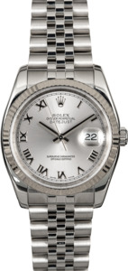 Rolex Datejust 116234 Rhodium Roman Dial