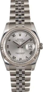 Rolex Datejust 116234 Rhodium Roman