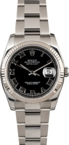 Rolex Datejust 116234 Black Dial Steel Oyster