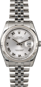 Men's Rolex Datejust 116234 Rhodium Roman