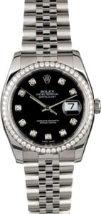 Rolex Datejust 116234 Black Diamond Dial & Bezel