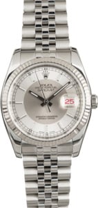 Used Rolex Datejust 116234 Silver Tuxedo Dial