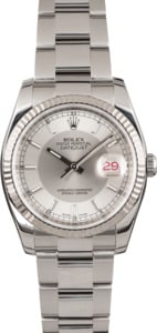 Pre Owned Rolex Datejust 116234 Silver Tuxedo Dial