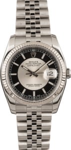 Pre Owned Rolex Datejust 116234 Tuxedo Dial